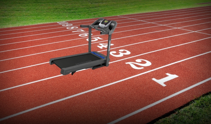 treadmill on racetrack